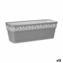 Planter Stefanplast 88801 Gaia Grey Plastic 49,5 x 17 x 19 cm (12 Units)