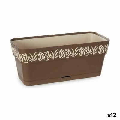 Planter Stefanplast 88702 Gaia Brown Plastic 13,3 x 12,3 x 29,3 cm (12 Units)