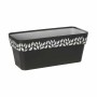 Planter Stefanplast 94373 Cloe Anthracite Plastic 13,3 x 12,3 x 29,3 cm (12 Units)