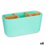 Support pour brosses à dents Berilo B9045-GREEN B9045-GREEN Vert Bambou polypropylène 21 x 10 x 9 cm (6 Unités)