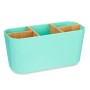 Support pour brosses à dents Berilo B9045-GREEN B9045-GREEN Vert Bambou polypropylène 21 x 10 x 9 cm (6 Unités)