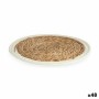 Table Mat Gift Decor 89715 89715 White Natural Natural Fibre 30 x 1 x 30 cm (48 Units)