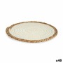 Table Mat Gift Decor 89716 89716 White Natural Natural Fibre 30 x 1 x 30 cm (48 Units)