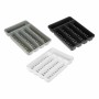 Cutlery Organiser Kinvara CN19128-1 CN19128-1 White Black Grey Natural rubber polypropylene TPR 22,5 x 4,5 x 32 cm (24 Units)