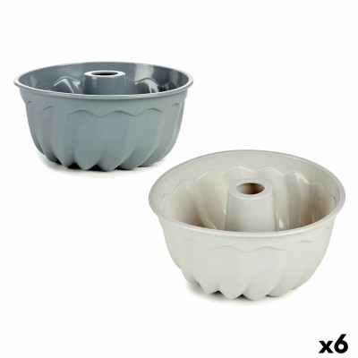 Moule à pâtisserie Kinvara HH026 HH026 Gris clair Gris foncé Silicone 22 x 10 x 22 cm Bague (6 Unités)