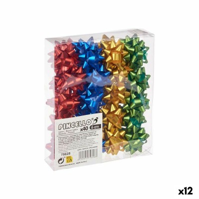 Boucles Pincello 4 4 PVC 5 x 3,5 x 5 cm Mat Multicouleur (12 Unités)