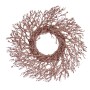 Couronne de Noël Krist+ 3300/16-DB9-2 3300/16-DB9-2 Rose Doré Plastique Branche 50 x 10 x 50 cm (2 Unités)