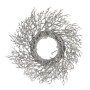 Couronne de Noël Krist+ 3300/16-DB9-1 3300/16-DB9-1 Argenté Argent Plastique Branche 50 x 10 x 50 cm (2 Unités)