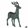 renne de noël Krist+ R201-068Z-6 R201-068Z-6 Bleu Doré renne de noël 15 x 45 x 30 cm Paillettes (8 Unités)