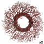 Couronne de Noël Krist+ 3300/16-DB9-7 3300/16-DB9-7 Bleu Rouge Plastique Branche 50 x 10 x 50 cm (2 Unités)