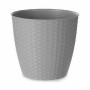 Plant pot Stefanplast 73836 73836 Grey Plastic 24 x 22,3 x 24 cm (6 Units)