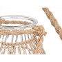Candleholder Gift Decor 22812BR 22812BR Transparent Natural Glass Rope 20 x 30 cm 20 x 30 x 20 cm Tin (4 Units)