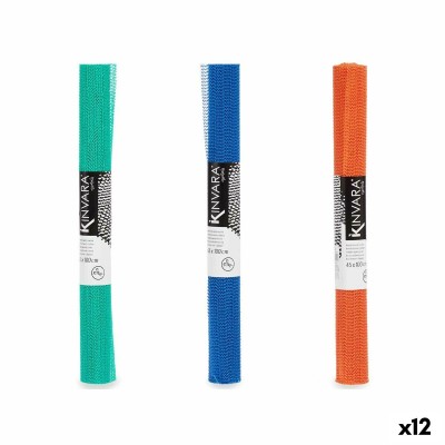 Non-slip Mat Kinvara SJ-A101-4 SJ-A101-4 Green Purple Orange Rubber 45 x 0,1 x 100 cm 4,5 x 45 x 4,5 cm (12 Units)