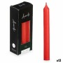 Candle Set Acorde 123-C-AR 123-C-AR Red 2 x 2 x 15 cm 6 x 15 x 4 cm (12 Units)