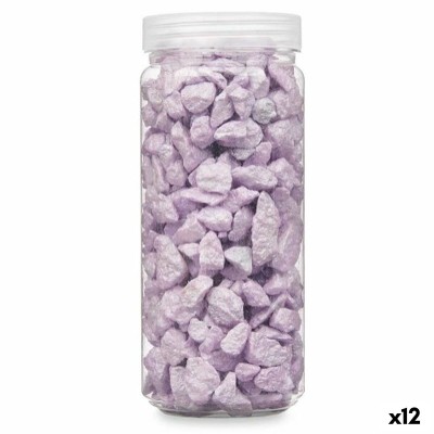 Pierres Décoratives Gift Decor 2344HFP-CZ10 2344HFP-CZ10 Lila 10 - 20 mm 700 g 6,2 x 15,3 x 6,2 cm 6,5 x 15,8 x 6,5 cm (12 Unité