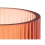 Vase Gift Decor VGSY1016S VGSY1016S Orange Tuile Verre Rayures 9,5 x 16,5 x 9,5 cm 10,5 x 17,5 x 10,5 cm (8 Unités)