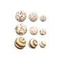 Set of Decorative Balls Gift Decor 8 8 White Brown 14 x 31 x 10 cm (12 Units)