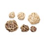 Jeu de boules décoratives Gift Decor 3 3 Blanc Marron 10 x 30 x 10 cm (12 Unités)