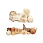 Pot-pourri décoratif Gift Decor 4 4 Blanc Marron 16 x 21 x 7 cm 16 x 21 x 7,5 cm (12 Unités)