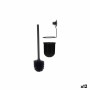Toilet Brush Berilo CN-W3100-15 CN-W3100-15 Black Steel ABS 10 x 36 x 10 cm (12 Units)