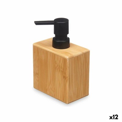 Soap Dispenser Berilo 15342 15342 Black Bamboo Plastic 9,7 x 15 x 5,8 cm (12 Units)
