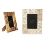 Cadre photo Gift Decor 22 22 Blanc Marron Bois de manguier Mandala 22,3 x 28 x 1,5 cm (6 Unités)