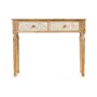 Meuble d'Entrée avec 2 Tiroirs Gift Decor 34 34 Blanc Marron 98 x 77 x 42 cm Courbe
