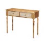 Meuble d'Entrée avec 2 Tiroirs Gift Decor 33 33 Blanc Marron 98 x 77 x 42 cm Volets