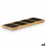 Plateau avec Compartiments Gift Decor MALI-941 B MALI-941 B Noir 46 x 3 x 17 cm (6 Unités)