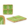 Tray with Compartments Gift Decor MALI-991 G MALI-991 G Green 31 x 3 x 3 cm (6 Units)