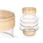 Bougeoir Gift Decor SG-29857 SG-29857 Transparent Naturel verre Rotin 18 x 24 x 18 cm (6 Unités)
