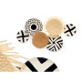 Décoration murale Gift Decor 23SMB8404 23SMB8404 Blanc Marron Noir Métal 60 x 40 x 5 cm (6 Unités)
