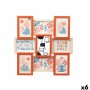 Cadre photo Gift Decor 411408B 411408B Multicouleur Métal Bois MDF (6 Unités)