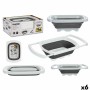 Strainer Kinvara CH43223-4 CH43223-4 White Grey polypropylene TPR 60 x 26 x 12 cm 39,5 x 4,5 x 26 cm (6 Units)