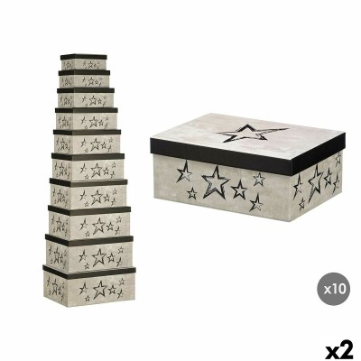 Boîte Décorative Pincello 62 62 Noir Carton (2 Unités)