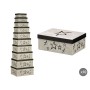 Boîte Décorative Pincello 62 62 Noir Carton (2 Unités)