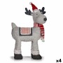 renne de noël Krist+ FG09-PX21385A FG09-PX21385A Blanc Rouge Gris renne de noël 22 x 47 x 45 cm (4 Unités)