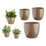 Set de pots Ibergarden CAZORLA-7006 CAZORLA-7006 Marron Taupe Argile 22,5 x 19 x 22,5 cm