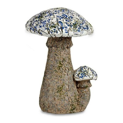 Figure décorative de jardin Ibergarden ZD18064 ZD18064 Polyrésine Mosaïque Champignon 29 x 44 x 32 cm