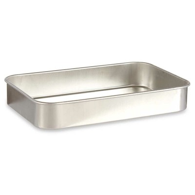 Plat à gratin Kinvara 100152 100152 Argenté Argent Aluminium 23,5 x 6 x 36 cm 36 x 6 x 23,5 cm