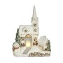 Figurine Décorative Krist+ TG1909100 TG1909100 Blanc Maison Noël 18 x 54 x 42 cm Lumière LED