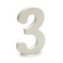 Numéro Pincello 1711030 3 Blanc 1,8 x 21 x 17 cm (12 Unités)
