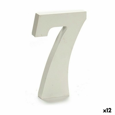 Numéro Pincello 1711034 7 Blanc 1,8 x 21 x 17 cm (12 Unités)