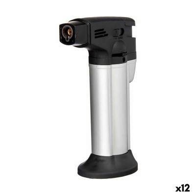 Chalumeau de Cuisine Kinvara JY-C63 JY-C63 Noir Argenté Argent 7,2 x 11 x 4 cm (12 Unités)