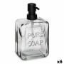 Soap Dispenser Berilo B5463U-1-362 Pure Soap Black Crystal Plastic 570 ml 10 x 18 x 6 cm (6 Units)