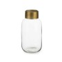Vase Gift Decor V1224IP-T V1224IP-T Transparent Golden Glass 11,5 x 24 x 11,5 cm (6 Units)