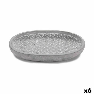 Sous-pot Ibergarden 190060-2 190060-2 Gris Ciment Avec relief 28 x 4 x 23 cm (6 Unités)