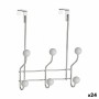 Door Coat Rack Berilo W4742-6H W4742-6H White Metal Plastic 10 x 22 x 26 cm 22,5 x 25 x 9 cm (24 Units)