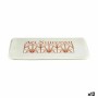 Bath rug Berilo 89567 BM308AB-18D Art Nouveau White Bronze PVC 40 x 1,5 x 60 cm (12 Units)