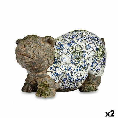 Figure décorative de jardin Ibergarden ZD18061 ZD18061 Polyrésine Cochon 20,5 x 26 x 47 cm (2 Unités)